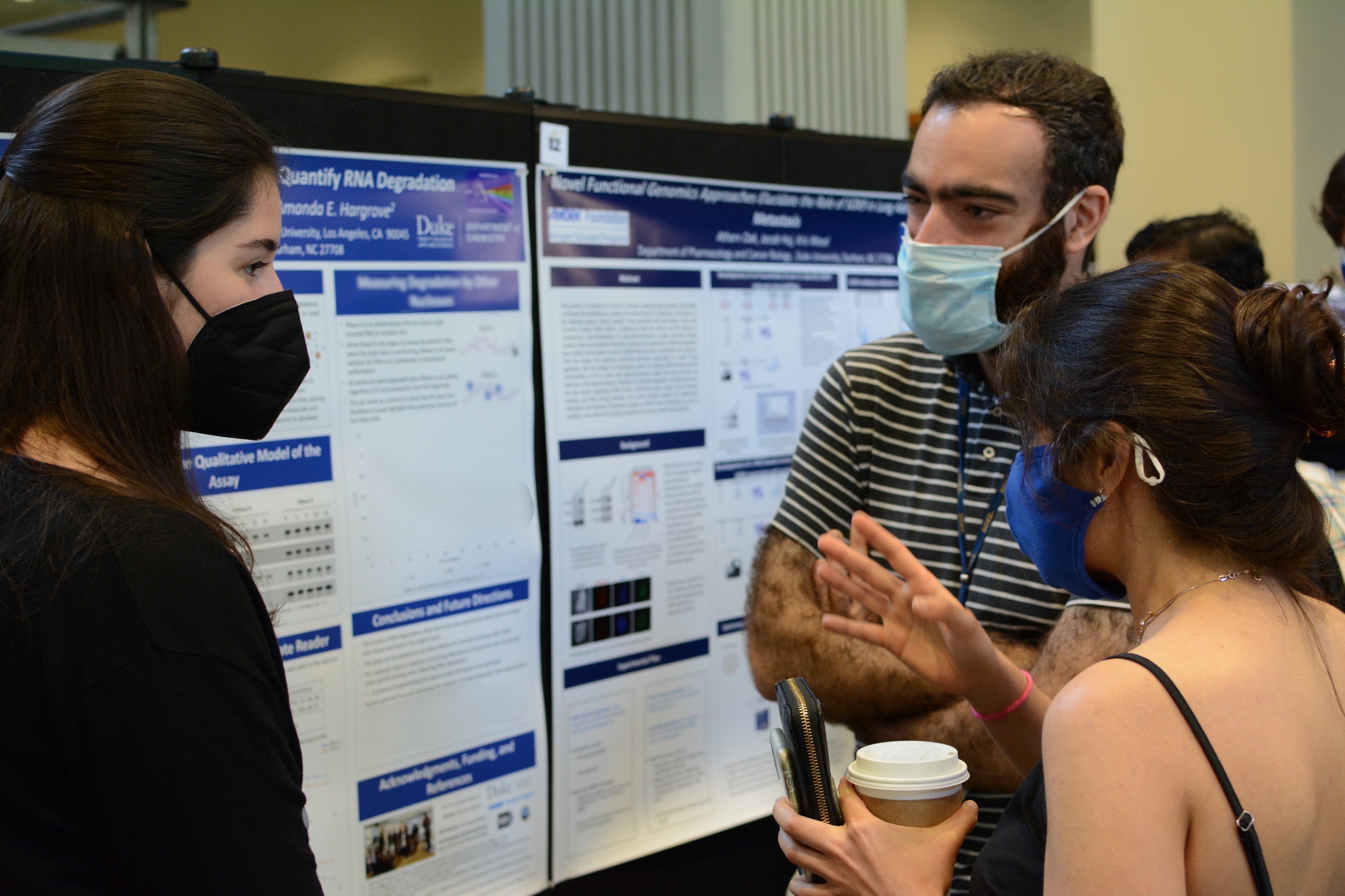 Madison presenting her summer research at the Duke Summer Undergraduate Research